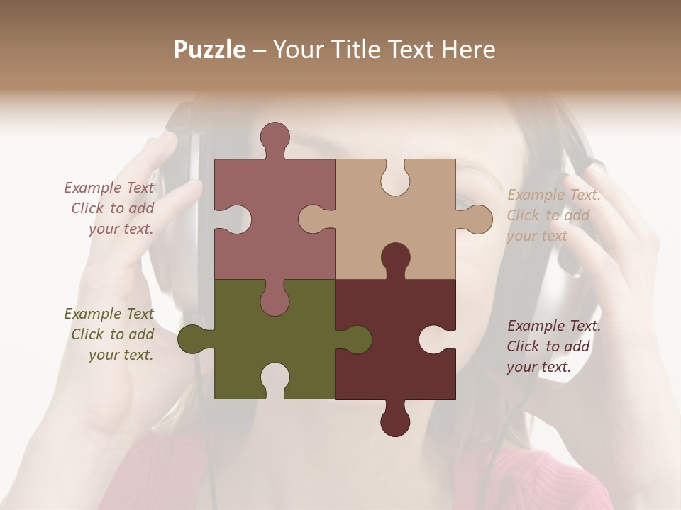 Image Listening Copy Space PowerPoint Template