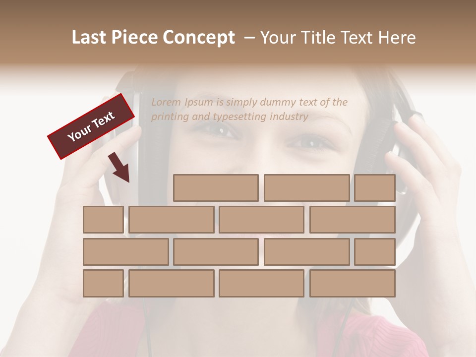 Image Listening Copy Space PowerPoint Template