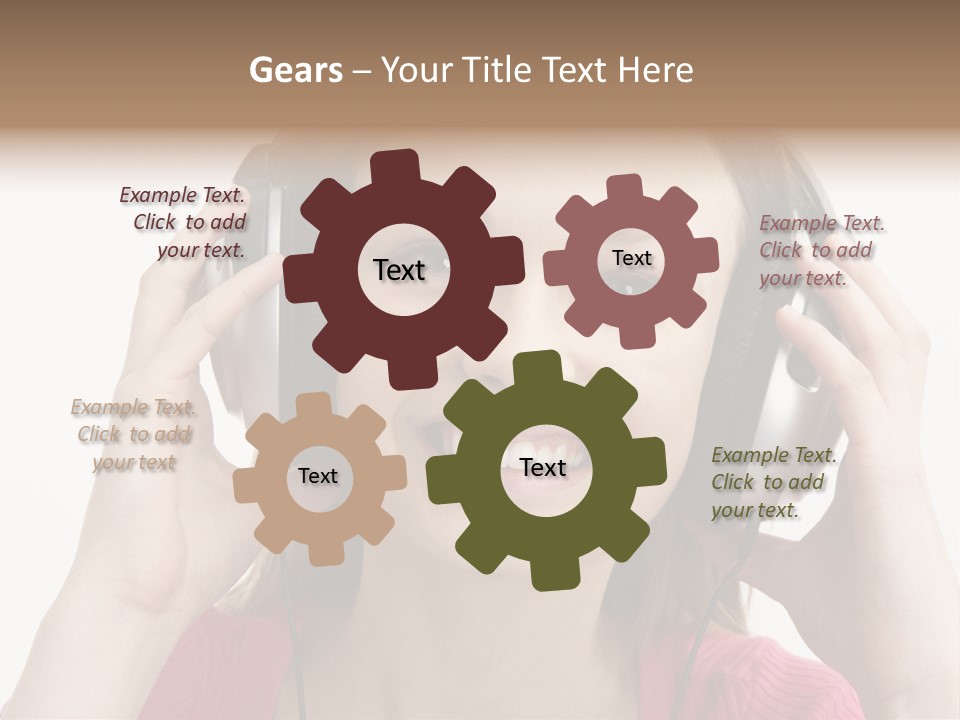 Image Listening Copy Space PowerPoint Template