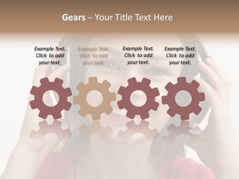 Image Listening Copy Space PowerPoint Template