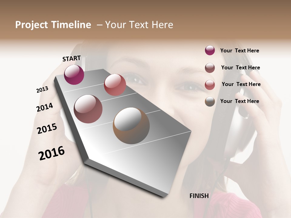Image Listening Copy Space PowerPoint Template