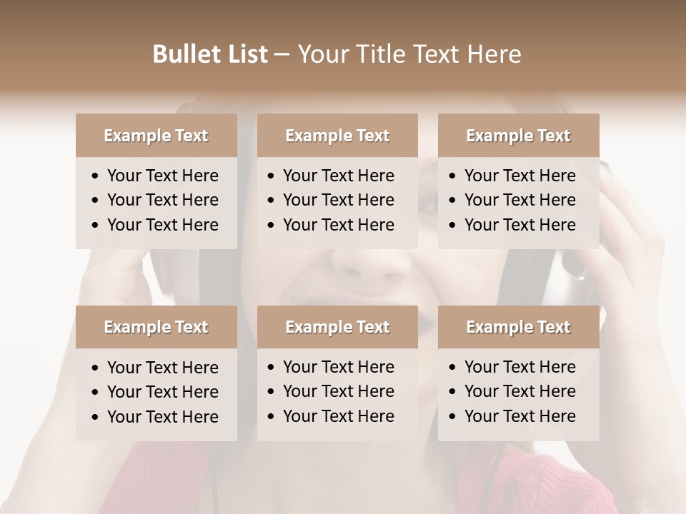 Image Listening Copy Space PowerPoint Template