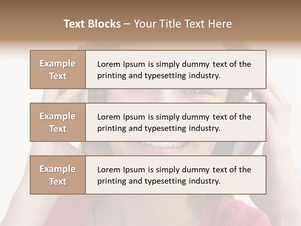 Image Listening Copy Space PowerPoint Template