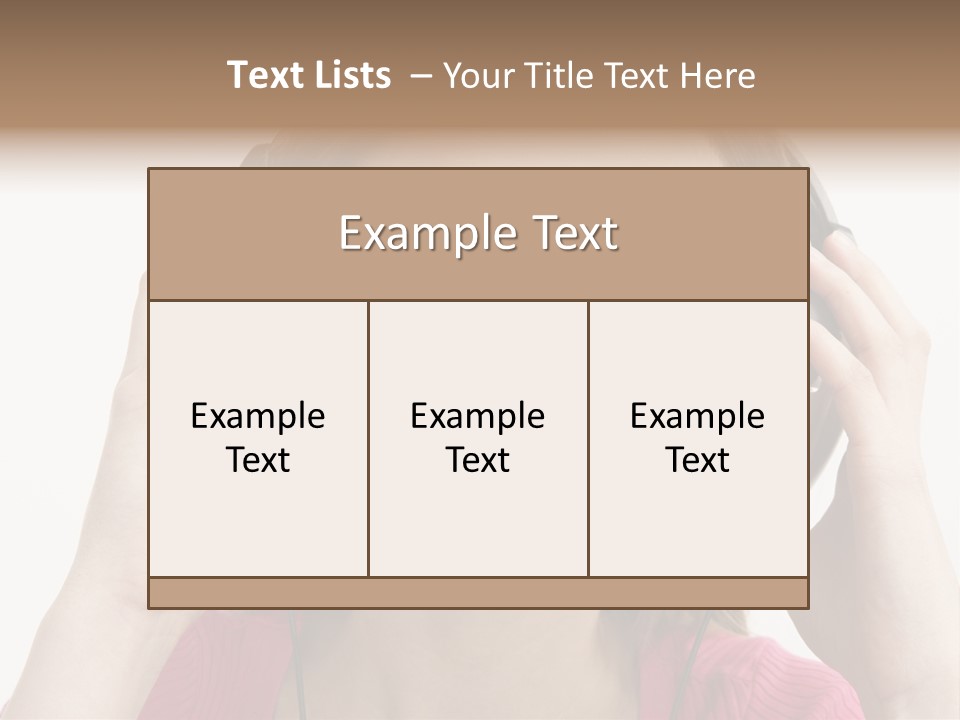Image Listening Copy Space PowerPoint Template