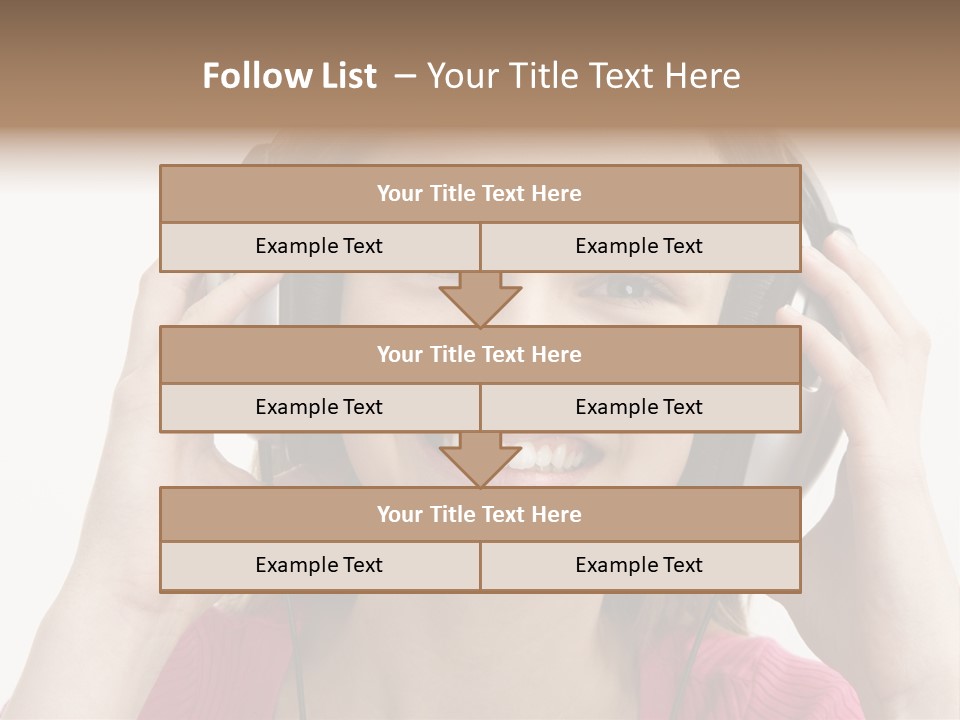 Image Listening Copy Space PowerPoint Template