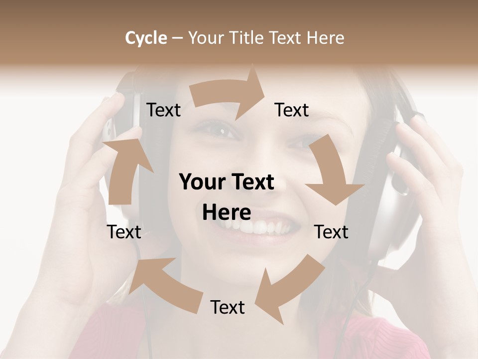Image Listening Copy Space PowerPoint Template