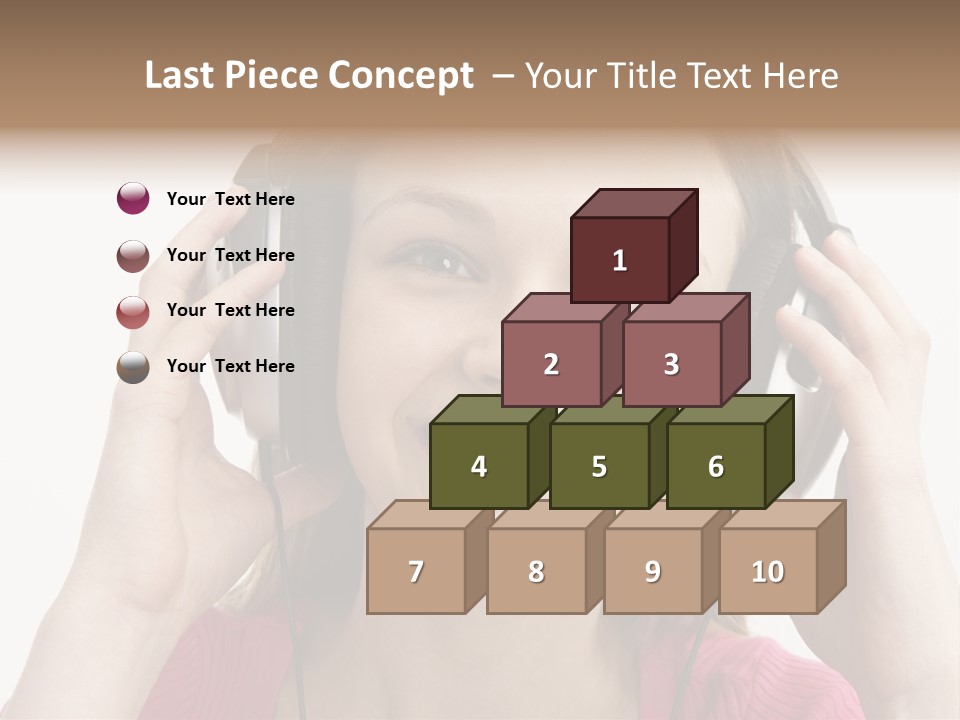 Image Listening Copy Space PowerPoint Template