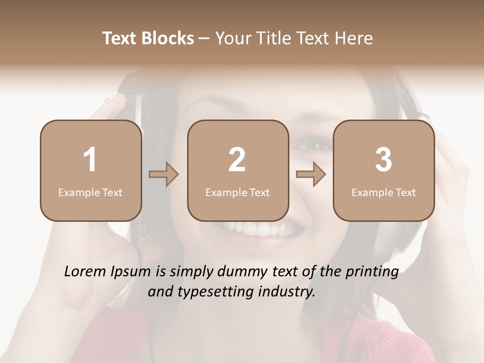 Image Listening Copy Space PowerPoint Template