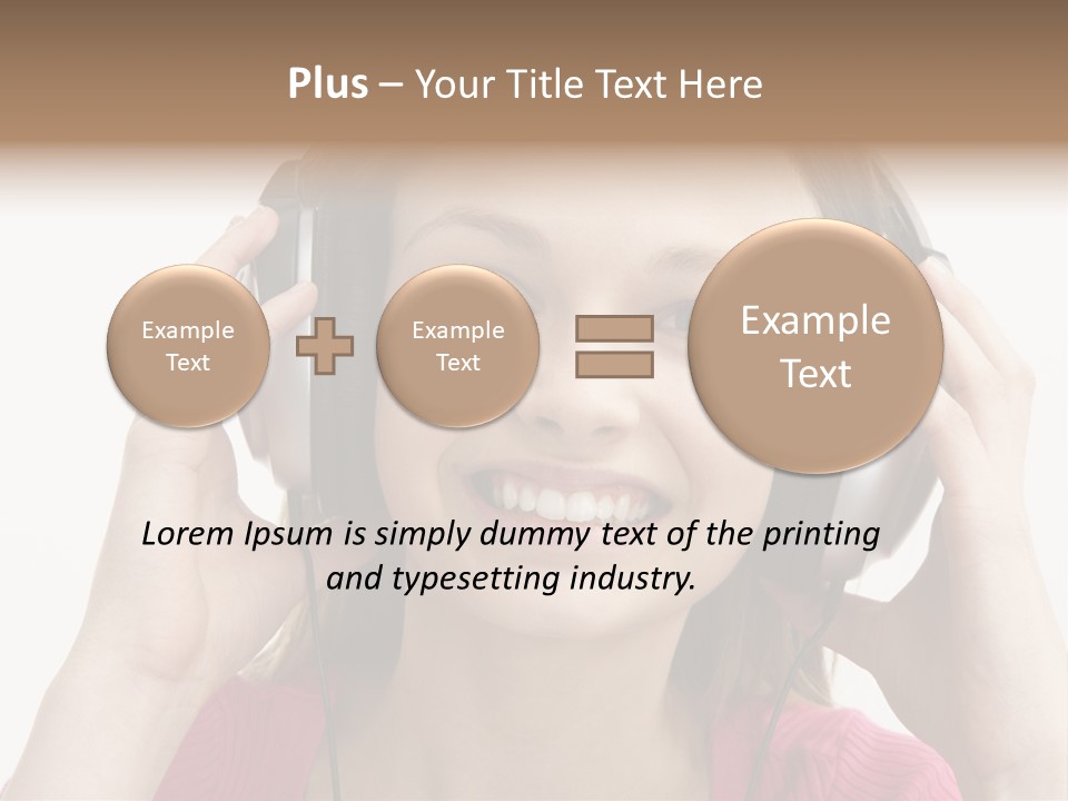 Image Listening Copy Space PowerPoint Template