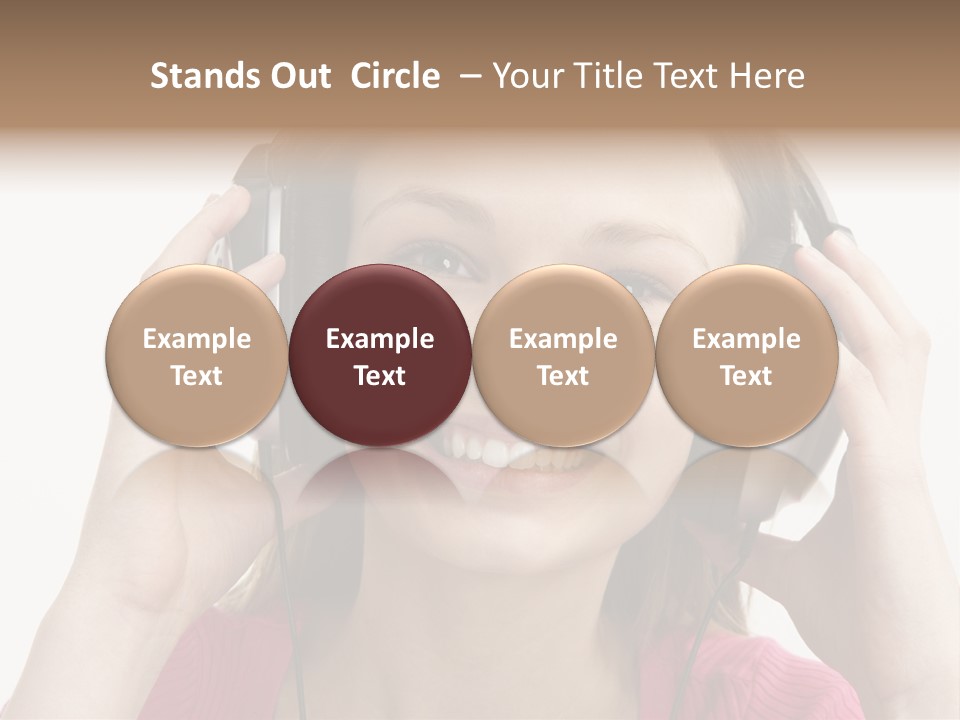 Image Listening Copy Space PowerPoint Template