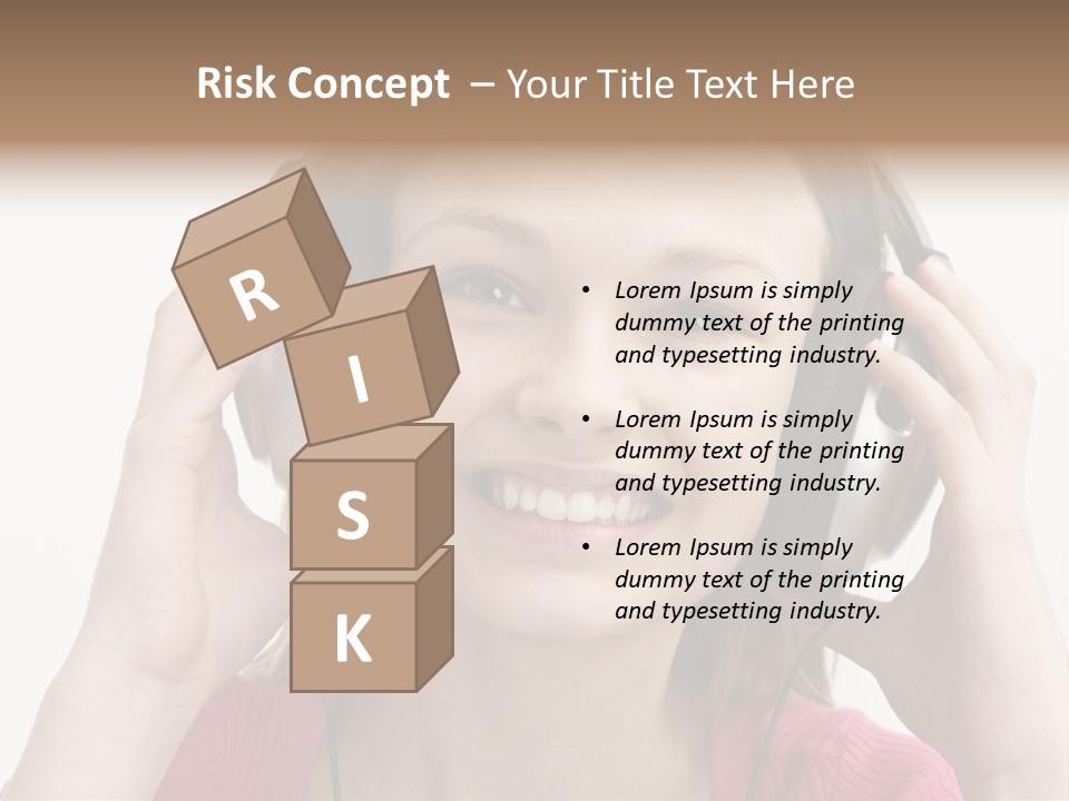 Image Listening Copy Space PowerPoint Template