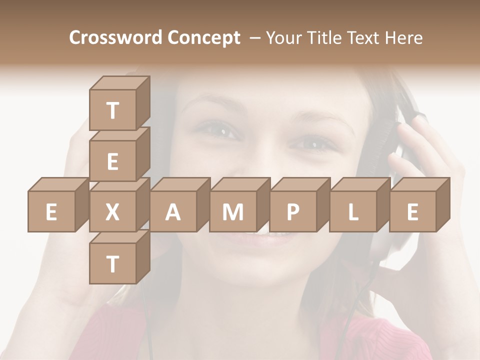 Image Listening Copy Space PowerPoint Template