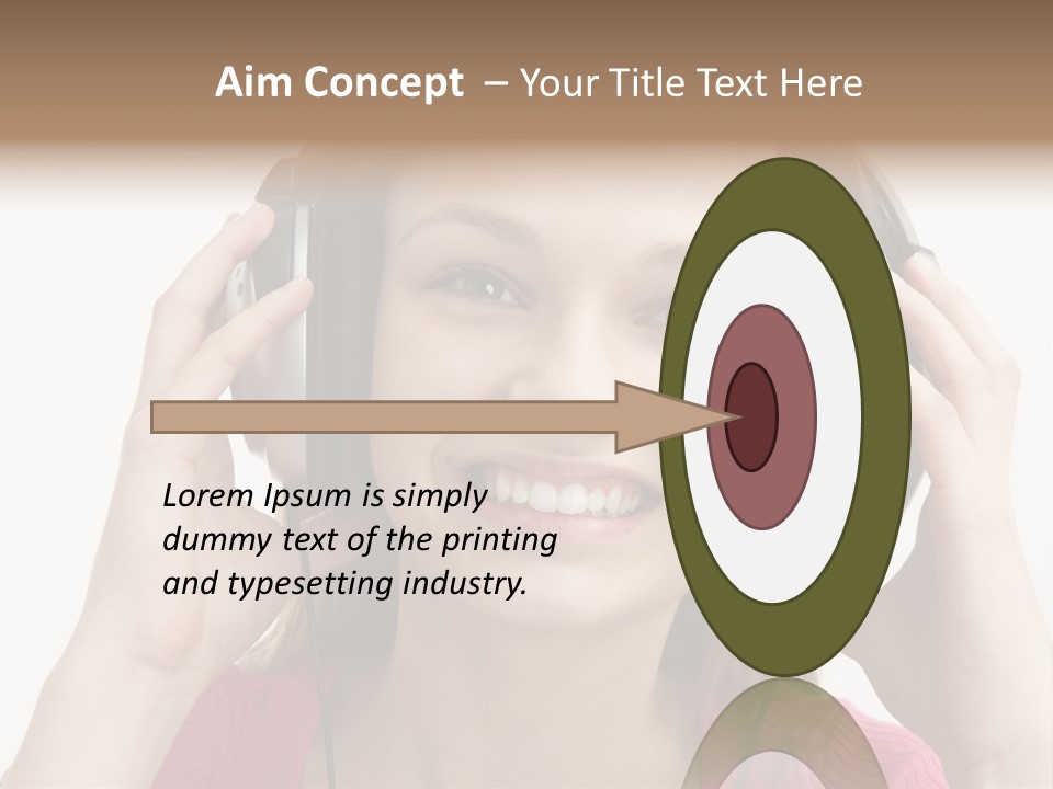 Image Listening Copy Space PowerPoint Template