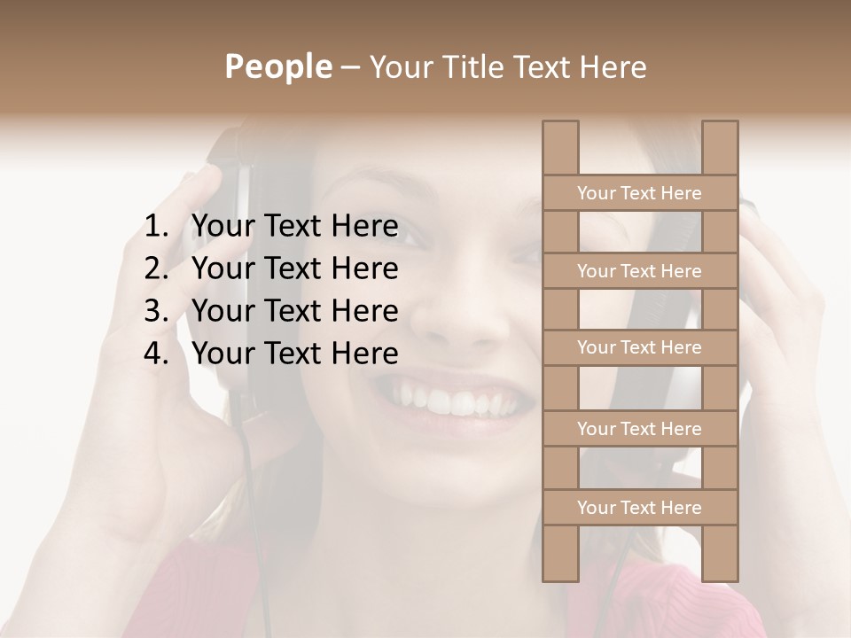 Image Listening Copy Space PowerPoint Template