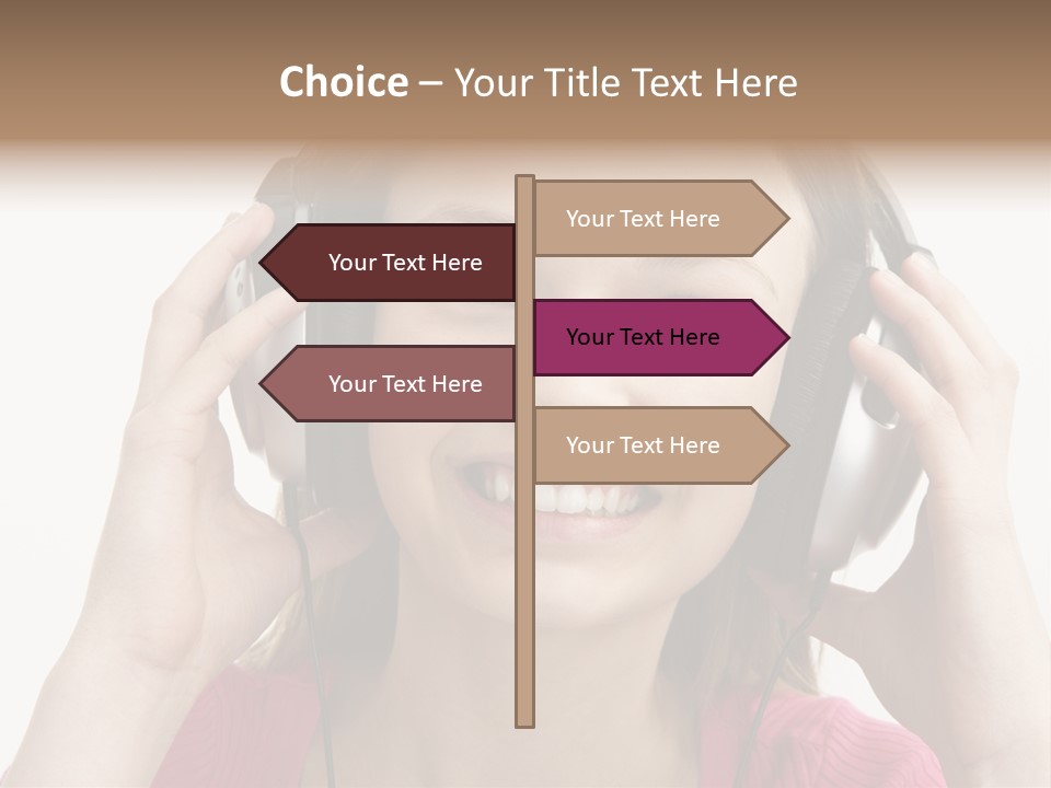 Image Listening Copy Space PowerPoint Template