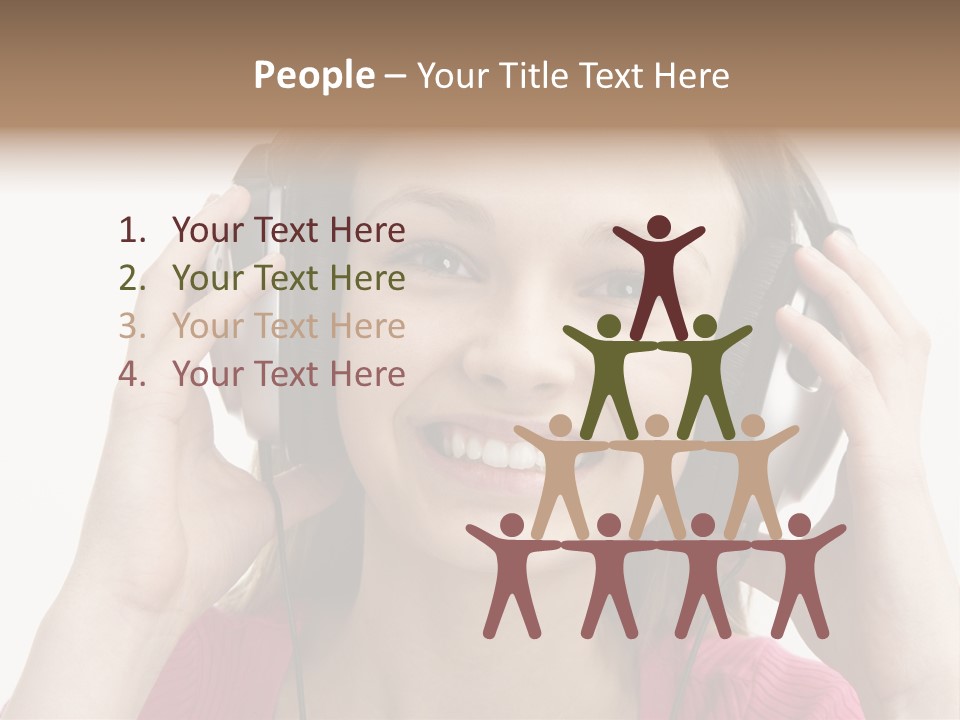 Image Listening Copy Space PowerPoint Template