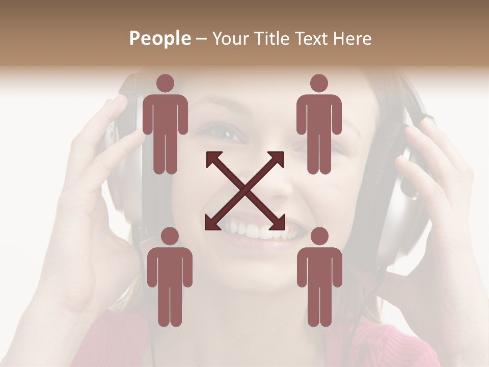 Image Listening Copy Space PowerPoint Template