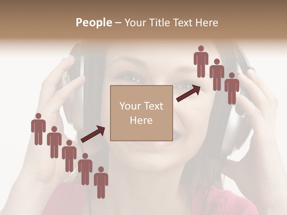 Image Listening Copy Space PowerPoint Template