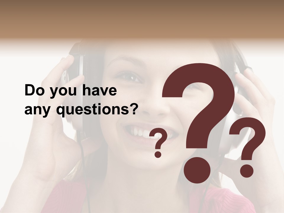 Image Listening Copy Space PowerPoint Template