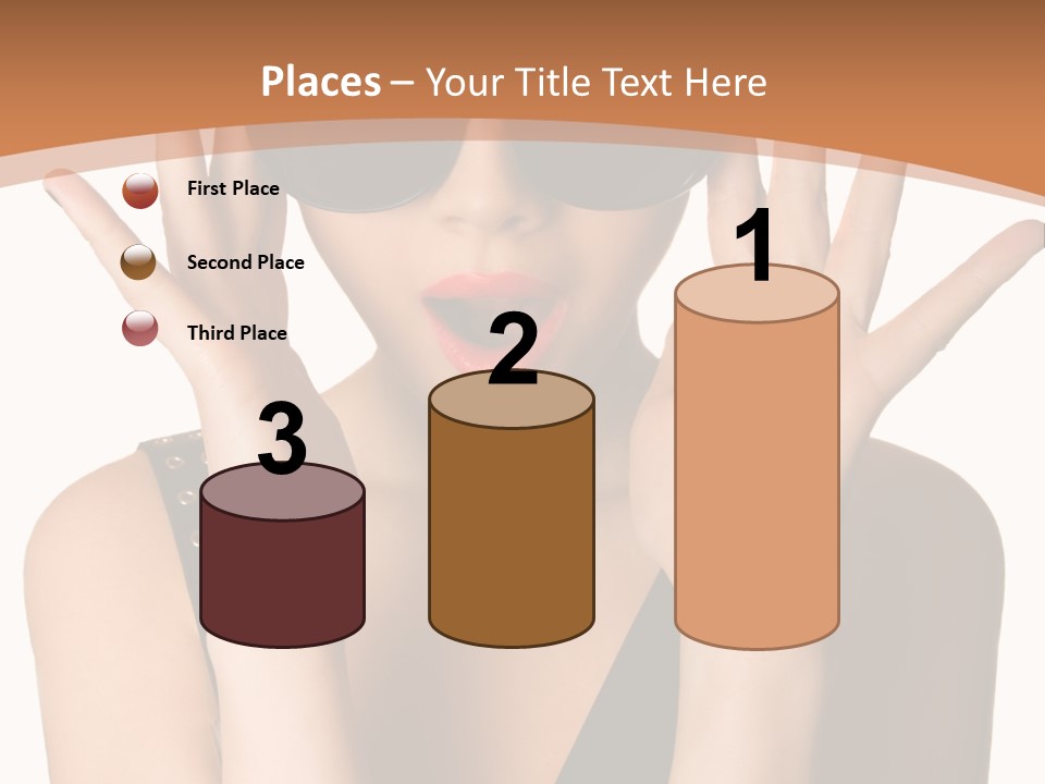 Hair Expressive Brown PowerPoint Template