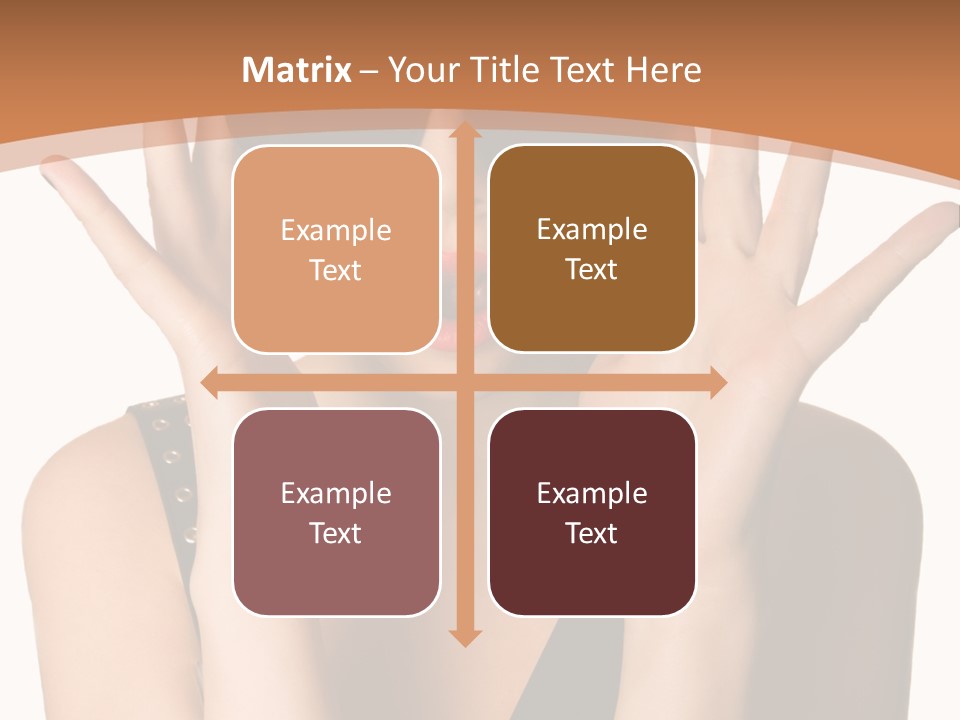 Hair Expressive Brown PowerPoint Template