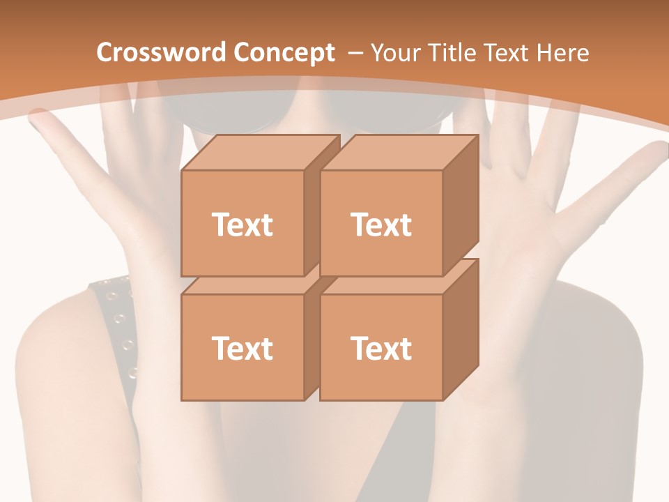 Hair Expressive Brown PowerPoint Template