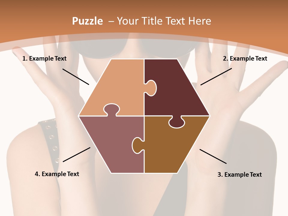 Hair Expressive Brown PowerPoint Template