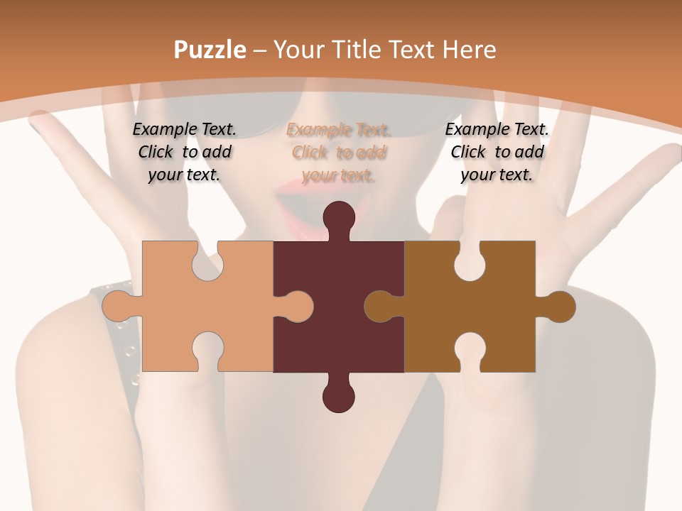 Hair Expressive Brown PowerPoint Template