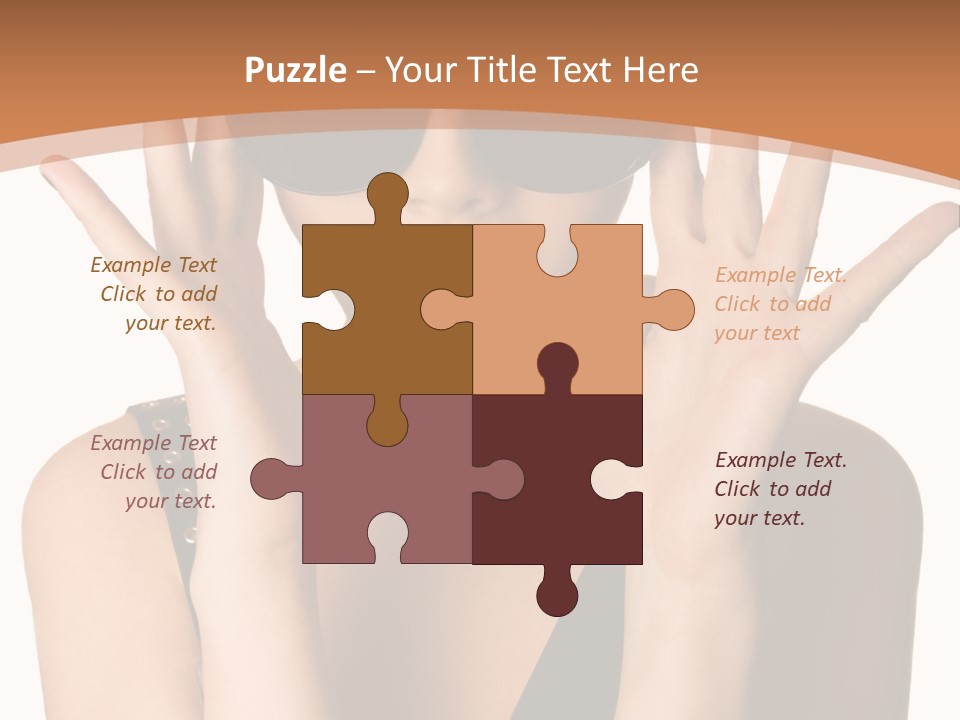 Hair Expressive Brown PowerPoint Template