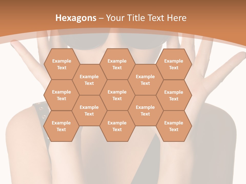 Hair Expressive Brown PowerPoint Template