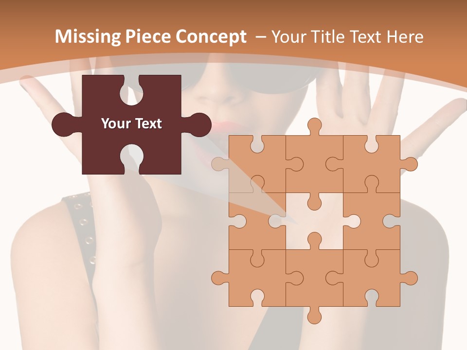 Hair Expressive Brown PowerPoint Template