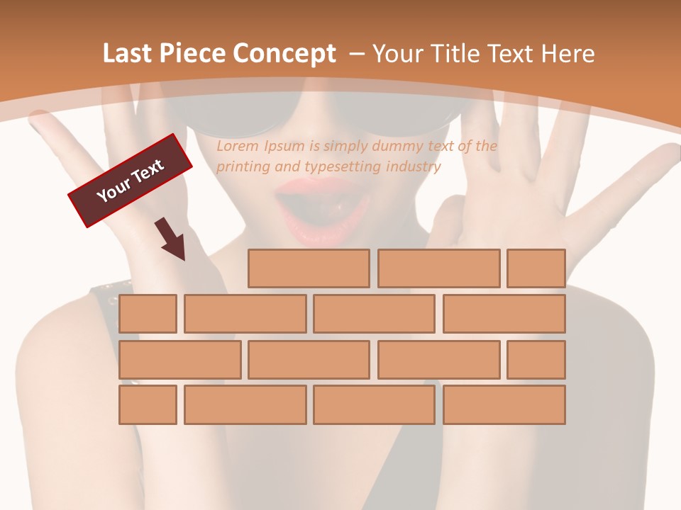 Hair Expressive Brown PowerPoint Template