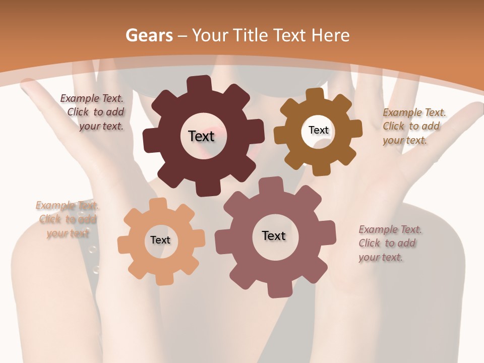 Hair Expressive Brown PowerPoint Template