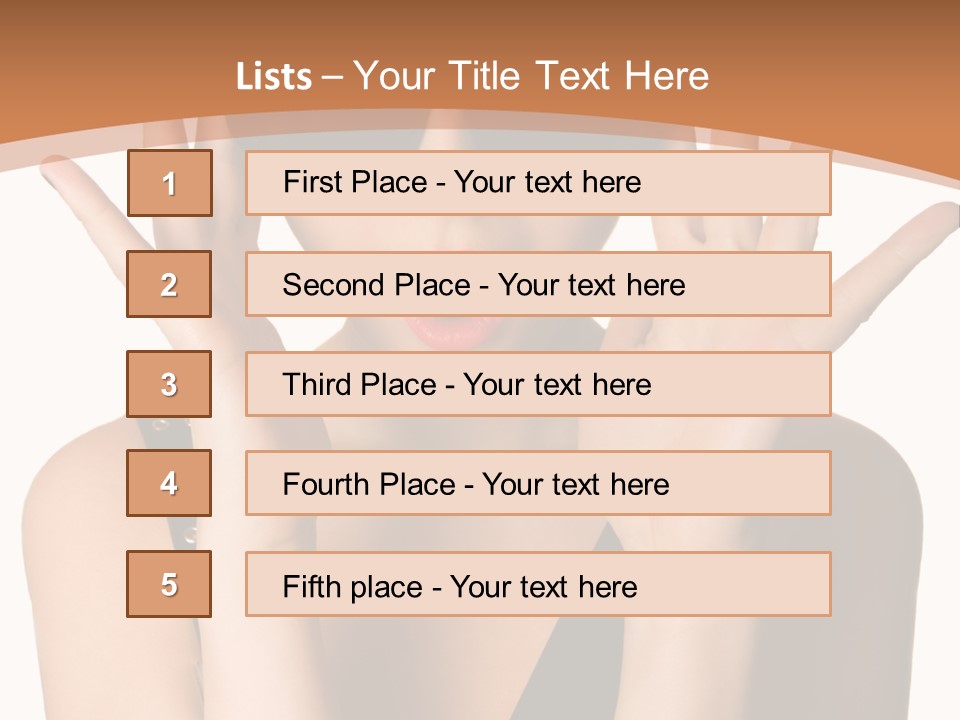 Hair Expressive Brown PowerPoint Template