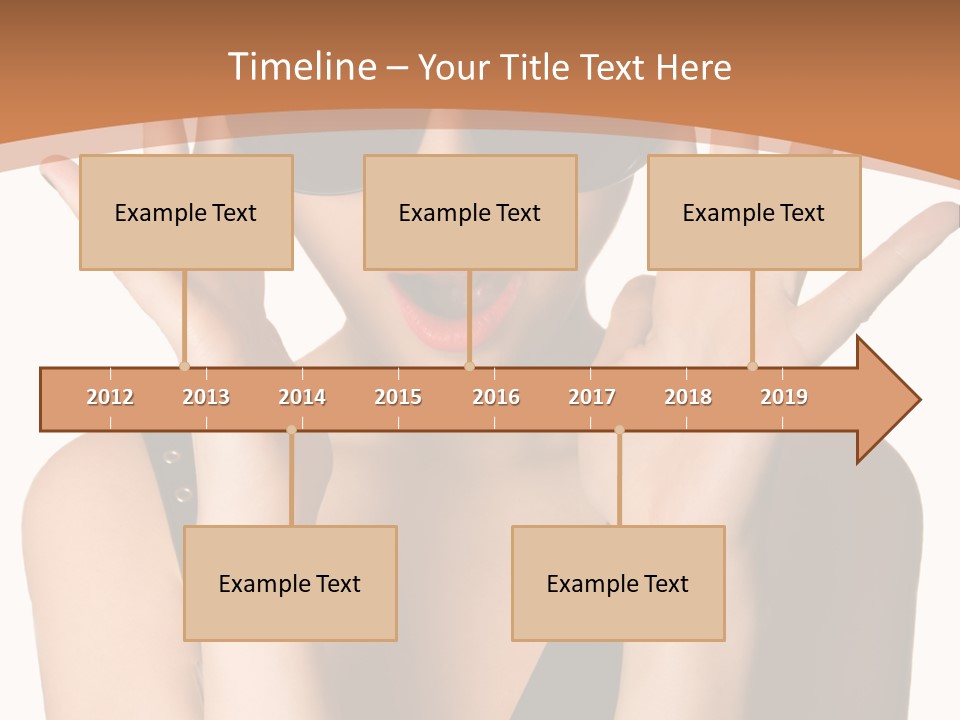 Hair Expressive Brown PowerPoint Template