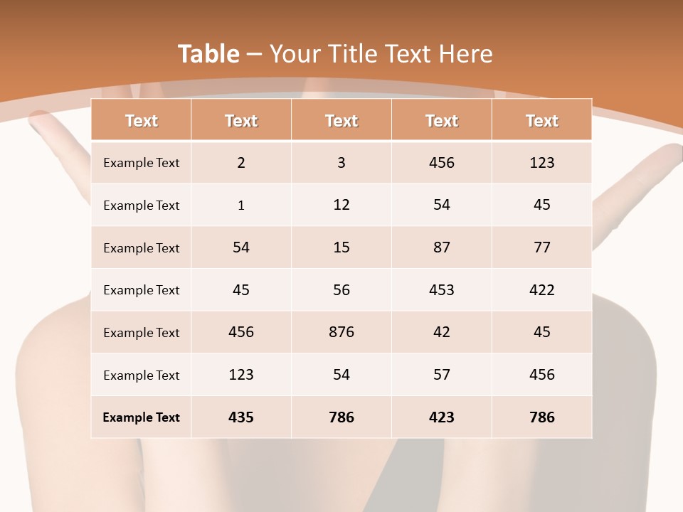 Hair Expressive Brown PowerPoint Template