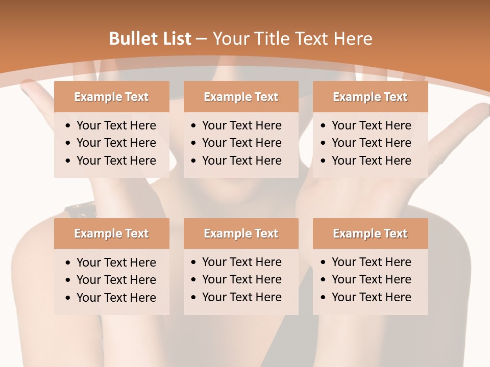 Hair Expressive Brown PowerPoint Template