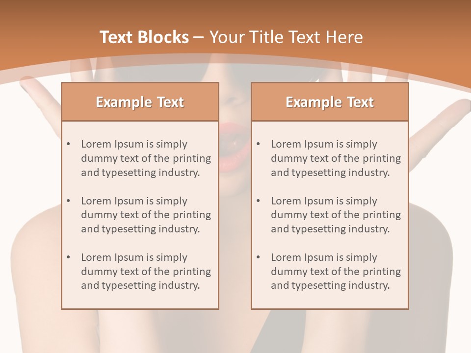 Hair Expressive Brown PowerPoint Template
