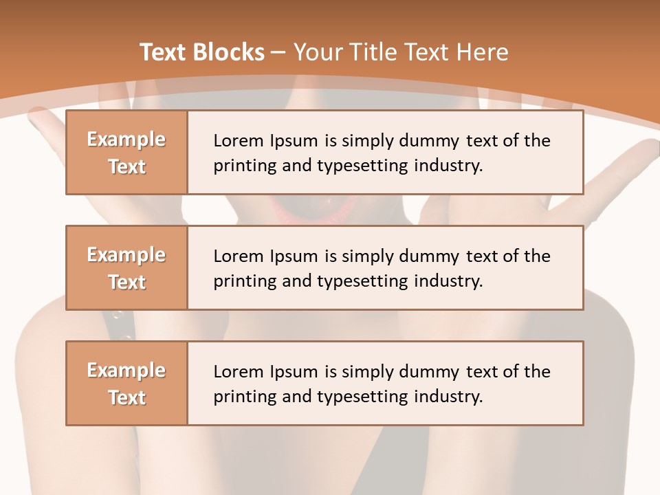 Hair Expressive Brown PowerPoint Template