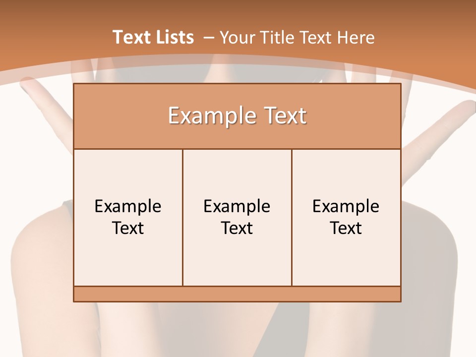 Hair Expressive Brown PowerPoint Template