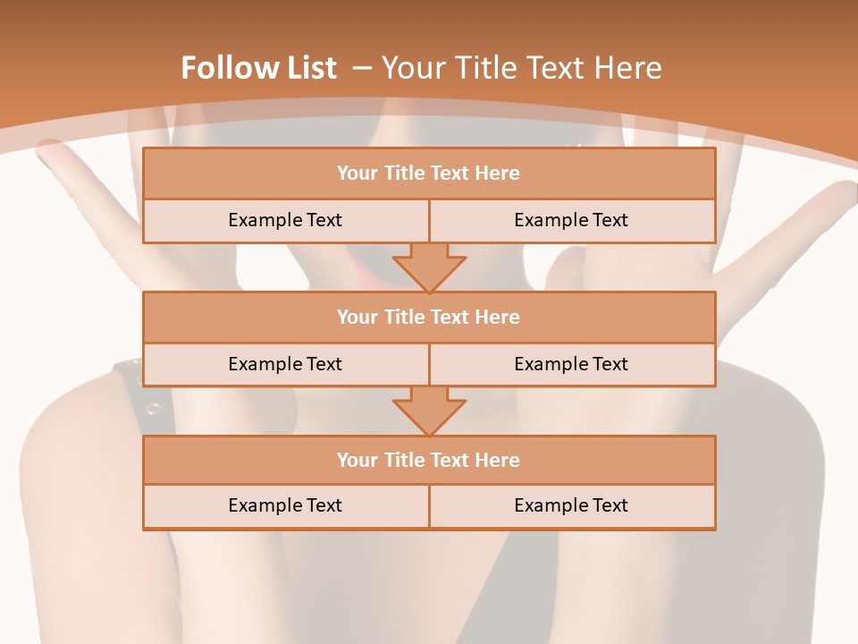 Hair Expressive Brown PowerPoint Template