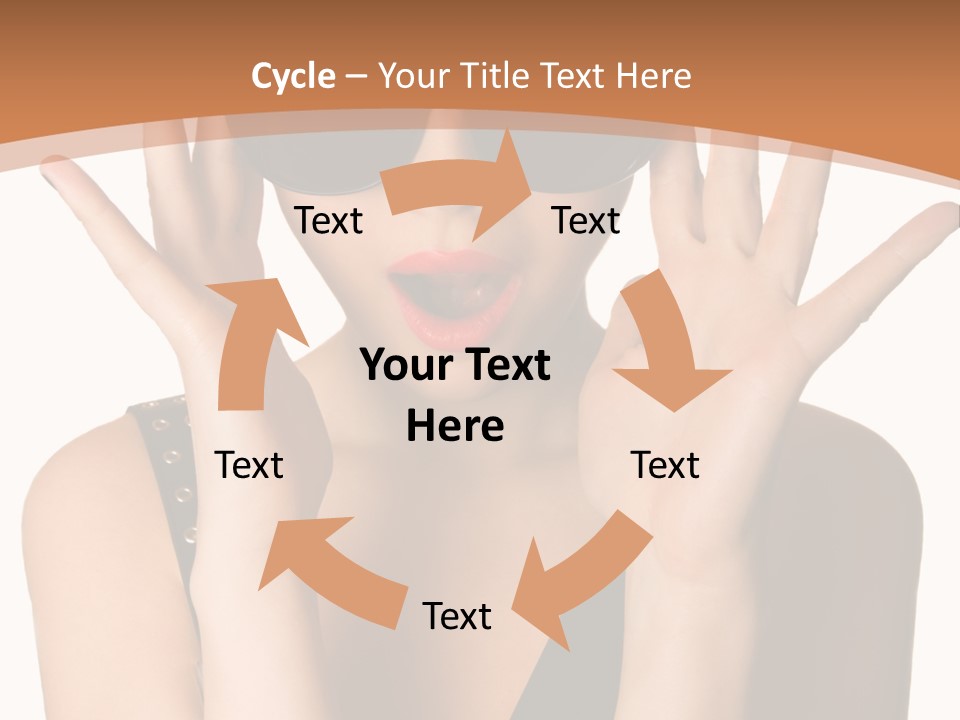 Hair Expressive Brown PowerPoint Template