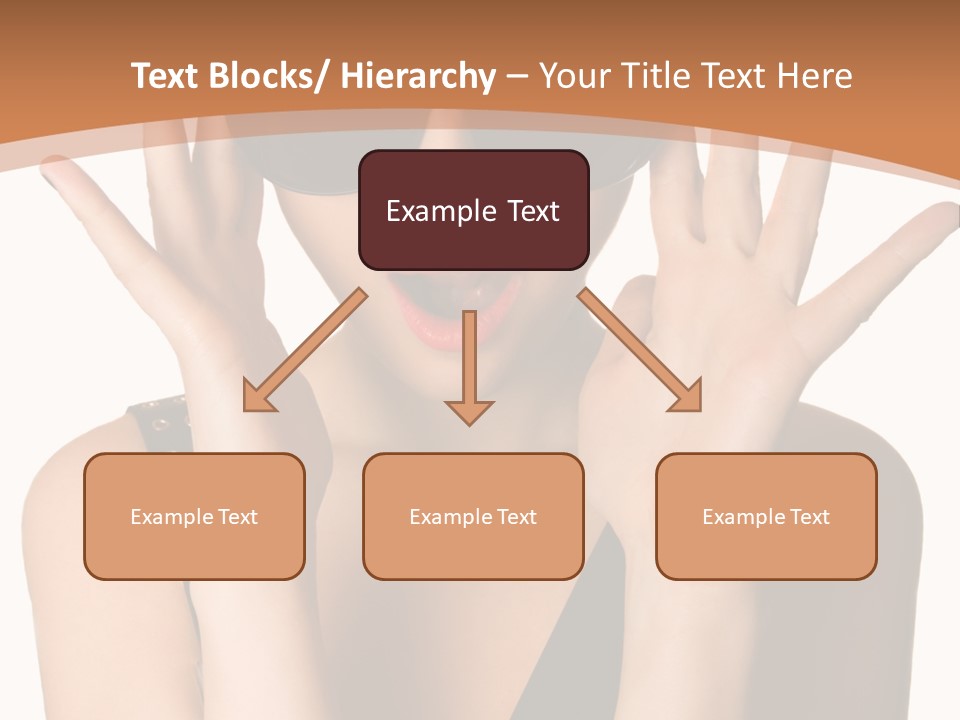 Hair Expressive Brown PowerPoint Template