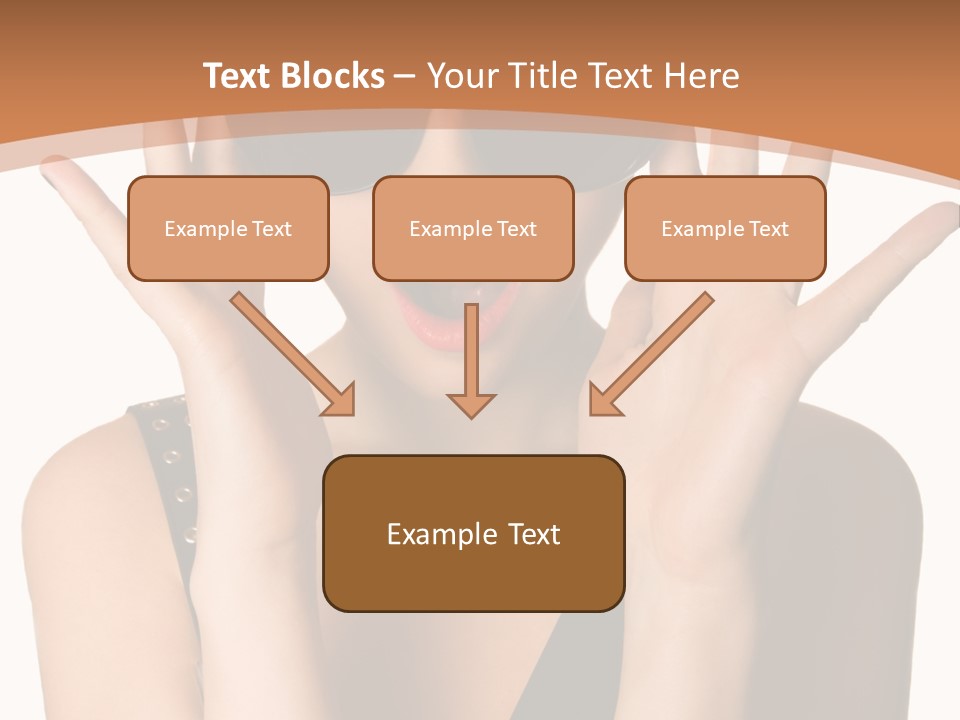 Hair Expressive Brown PowerPoint Template