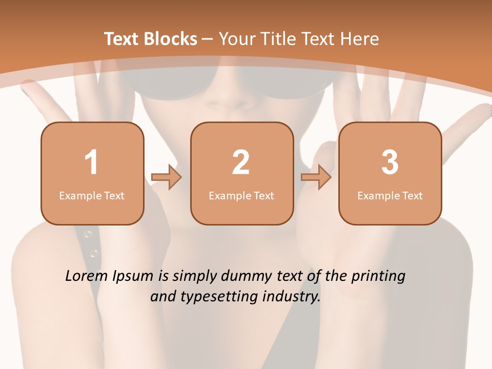Hair Expressive Brown PowerPoint Template