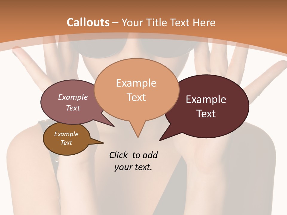 Hair Expressive Brown PowerPoint Template