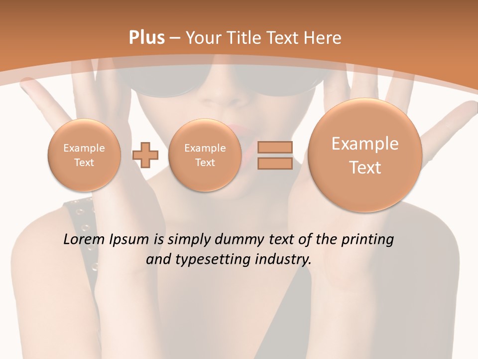 Hair Expressive Brown PowerPoint Template
