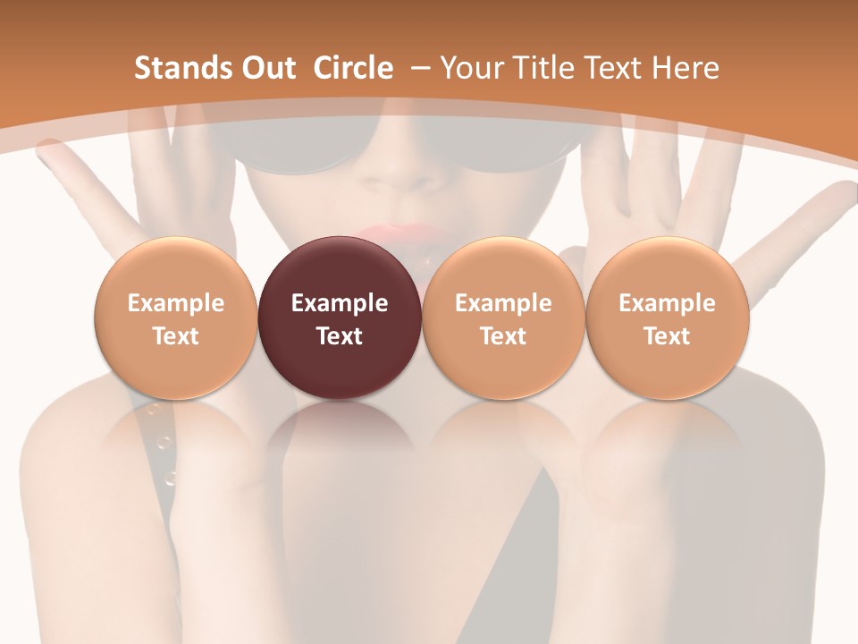 Hair Expressive Brown PowerPoint Template