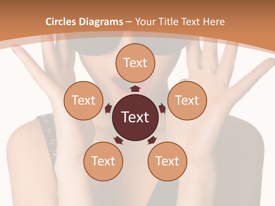 Hair Expressive Brown PowerPoint Template