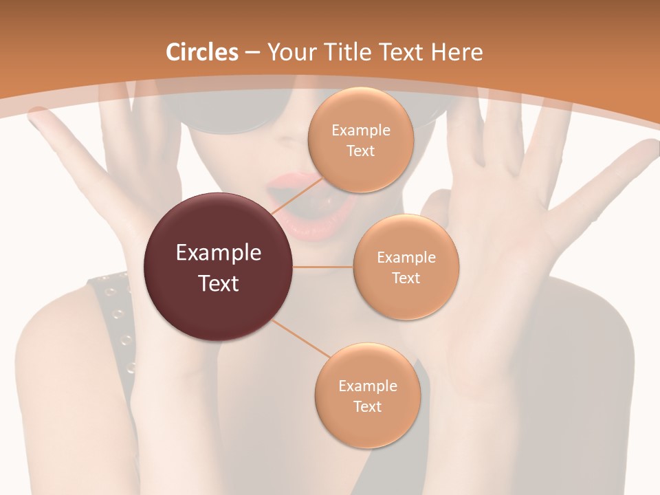 Hair Expressive Brown PowerPoint Template